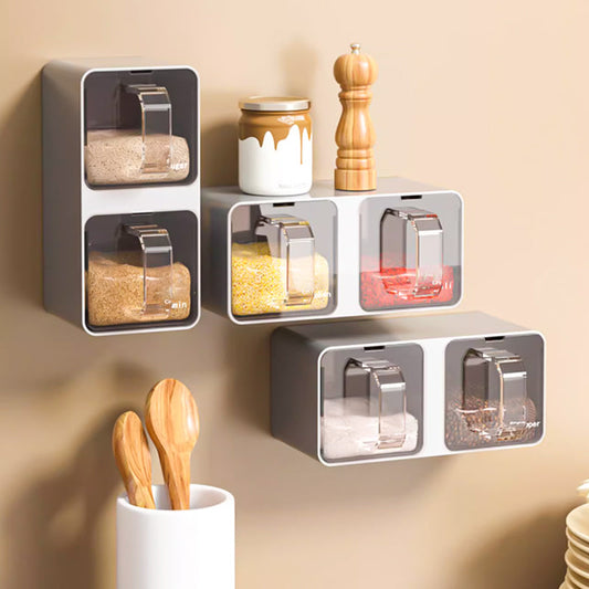 Hole-free Wall-mounted Seasoning Box