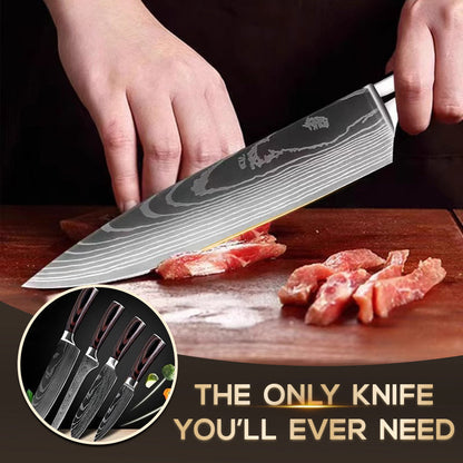 🔪🔪🔪Couteau de cuisine polyvalent à manche en bois