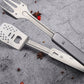 👨‍🍳👍3-in-1 Camping BBQ Grill Utensils Home Fork Spatula Clip