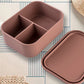 Microwave-Safe Compartmentalized Silicone Lunch Box