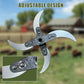 📢📢50 % de réduction !! ⏰🔪 Lame de coupe 4 lames pour déchiqueteuse d’herbe – Diamètre ajustable (25-26 cm), acier anti-rouille, installation universelle ! 🌿🚜