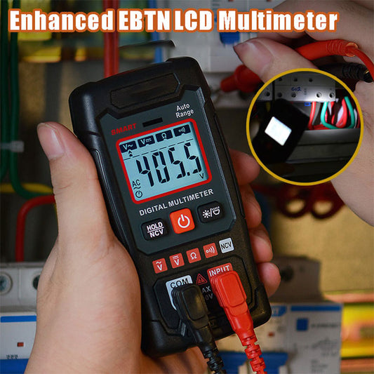 🏆50% de réduction pour une durée limitée🔧⚡️ Multimètre intelligent anti-brûlure ! Outil de mesure sans faille de la taille d'une paume de main, avec une gamme automatique de 4000 points ✨