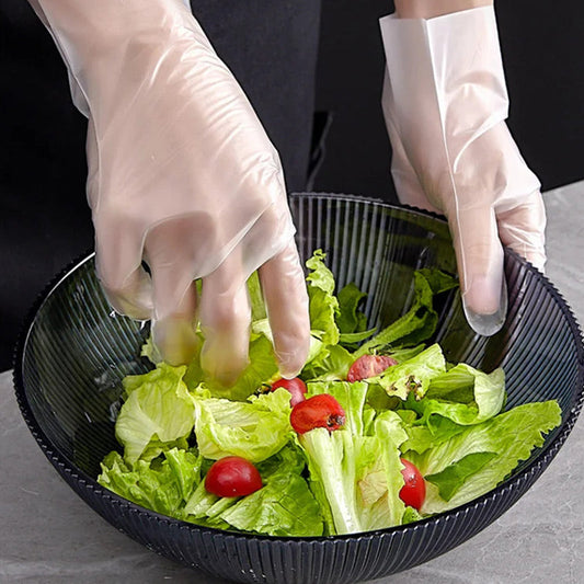 👨‍🍳2025 ventes chaudes👨‍🍳Food Grade Transparent Thickened Disposable Gloves