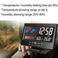 ✨⏰ Promotion du dernier jour 80% 🔥 Moniteur numérique de température et d'humidité à LED prévisions météo compteur à LED réveil