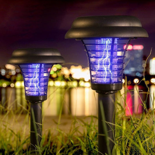 ✨Retour limité en été&Durée limitée Achetez 3 obtenez 2 gratuit✨🚫🦟Solar Mosquito Zapper Lamp Stake