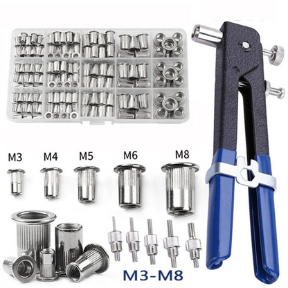 💥💥Ensemble d'outils manuels robustes pour écrous à rivets 
