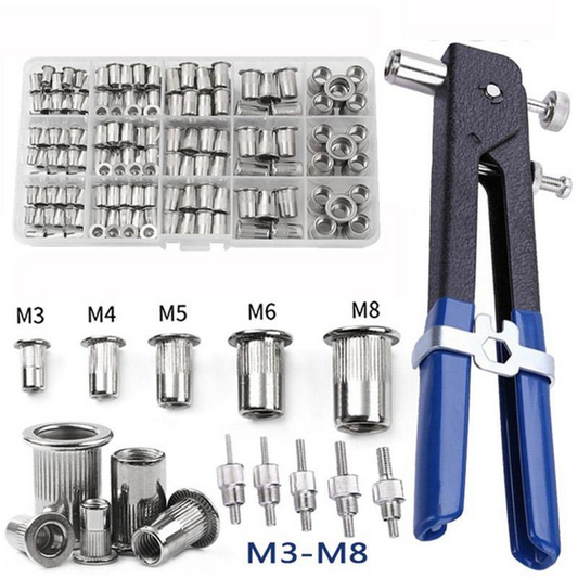 💥💥Ensemble d'outils manuels robustes pour écrous à rivets 