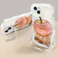 📢✨Coque de Téléphone Transparente avec Motif Pomme pour iPhone 🍏📱 - Protection Élégante et Fun!