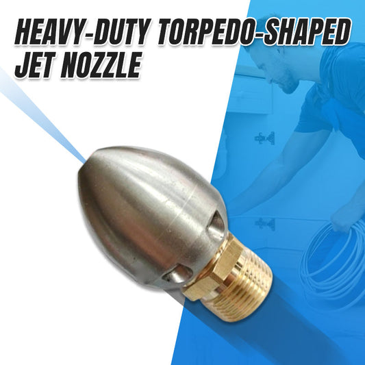 ✨✨🏆 Buse à jet en forme de torpille pour nettoyage de drain à haut débit