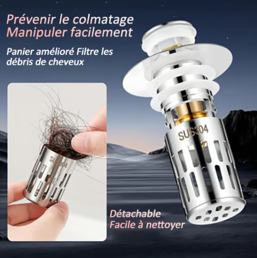 ✨ 74% de réduction& ACHETEZ 3 OBTENEZ 2 GRATUIT  - Passoire universelle en acier inoxydable pour évier