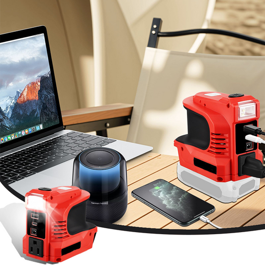 🔌【Smart Powerbank】Mini convertisseur DC/AC - 220W powerbank portable ! ⚡ Convient pour les voitures, les camping-cars, l'utilisation en extérieur et les maisons d'été