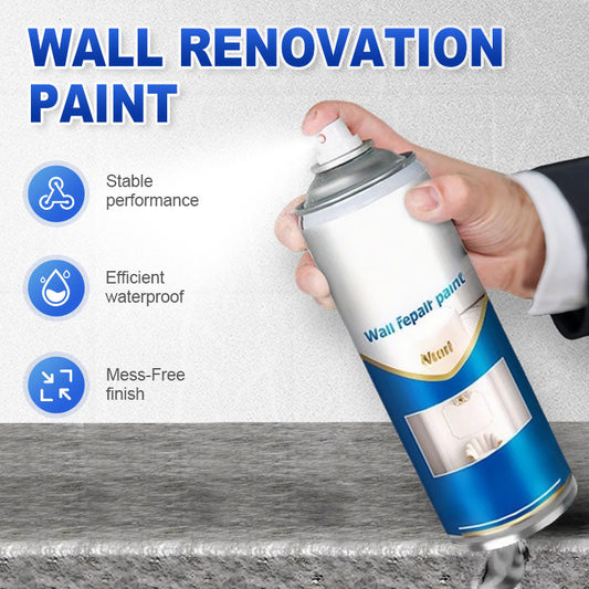 📢✨Achetez 3 obtenez 1 gratuitement✨ Spray de peinture blanche à base d'eau pour mur