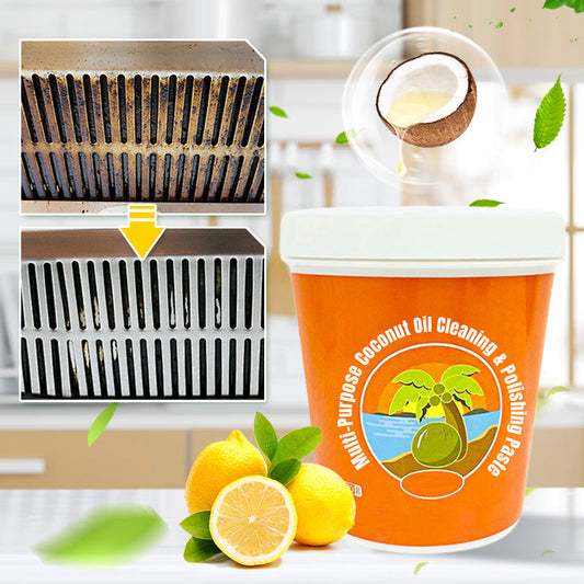 🌴🥥 Pâte de Nettoyage & Polissage à l’Huile de Coco ✨Achetez 3 obtenez 2 gratuits！！！