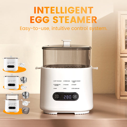 📢55% DE RÉDUCTION ! ✨Ensemble Mini Cuiseur à Œufs Multifonction avec Panneau Tactile Intelligent