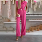 🎁61% de réduction🌸Jumpsuit à col drapé sans manches pour femme