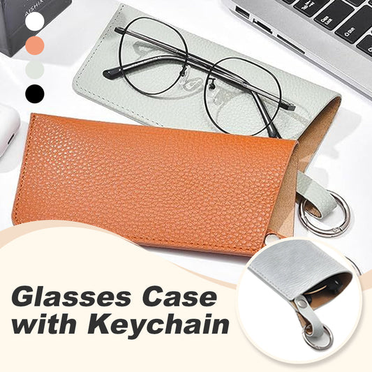 🎁Durée limitée 50% de réduction💥 Étui de lunettes avec porte-clés