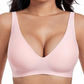 🍃 Vente chaude d'été 51% de réduction ⏰ Deep V Plunge Push-up sans fil sans couture Jelly Bra
