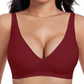 🍃 Vente chaude d'été 51% de réduction ⏰ Deep V Plunge Push-up sans fil sans couture Jelly Bra