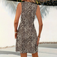 📢📢40 % DE RÉDUCTION !! ⏰ Robe Mini Léopard Col V – Imprimé Audacieux, Coupe Flatteuse, Look Féminin ✨