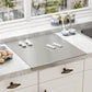 🎁Durée limitée 61% de réduction🏡Tableau de découpe de comptoir en acier inoxydable✨