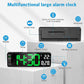 🏡59% de réduction⚡Grande horloge numérique avec température, date, heure d'été automatique, lumière de nuit, Dimmer de luminosité automatique