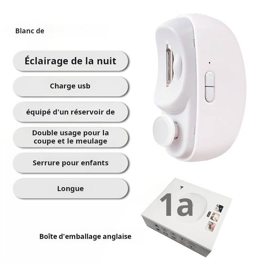 🎁💞Durée limitée 51% de réduction🔥2 en 1 Coupe-ongles Électrique Automatique avec Polissage