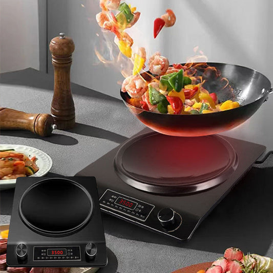 ⏰⏰⏰12 dernières heures : 60 % de réduction🔥🔥Table de cuisson à Induction Concave de 3500W avec 10 niveaux de température🫕