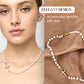 Collier de Perles de Culture en Croix Élégant pour Femmes