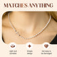 Collier de Perles de Culture en Croix Élégant pour Femmes