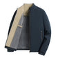Veste décontractée à col montant pour homme