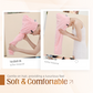 📢📢50% DE RÉDUCTION !! ⏰ Grande Serviette pour Cheveux – Tissu Corail Doux – Absorption Rapide & Bande Élastique for Femmes 💕