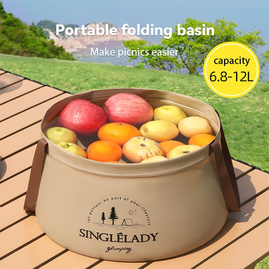 🏆Vente flash⚡Bac de voyage pliable – Seau pliable portable pour le camping, la lessive et les bains de pieds