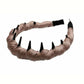 Bandeau antidérapant à dents - Doublure douce pour un coiffage facile