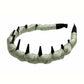Bandeau antidérapant à dents - Doublure douce pour un coiffage facile