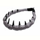 Bandeau antidérapant à dents - Doublure douce pour un coiffage facile