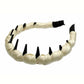 Bandeau antidérapant à dents - Doublure douce pour un coiffage facile
