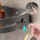 📢📢40% DE RÉDUCTION !! ⏰ Étagère de douche d'angle sans perçage avec crochets – Robuste, gain de place & facile à installer – idéale pour la salle de bain 🧴