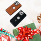⚡⚡Vente flash⚡⚡Coque de Téléphone en Similicuir de Luxe avec Support Invisible pour iPhone
