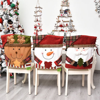 📢📢40 % DE RÉDUCTION⏰ Housse de Chaise de Noël Festive 🎅🪑✨