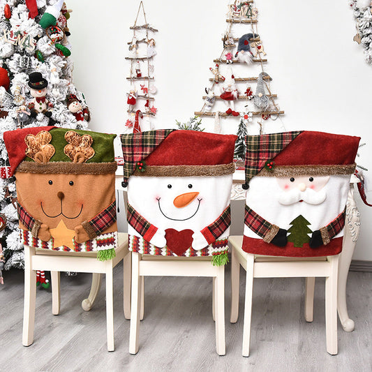 📢📢40 % DE RÉDUCTION⏰ Housse de Chaise de Noël Festive 🎅🪑✨