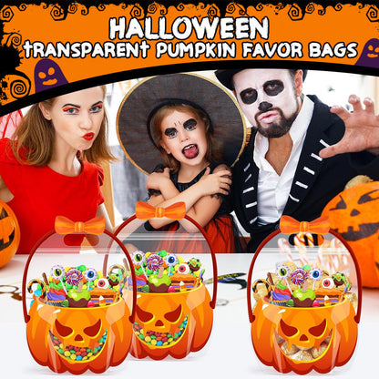 📢📢40% DE RÉDUCTION !! ⏰ Sacs cadeaux citrouille transparents pour Halloween