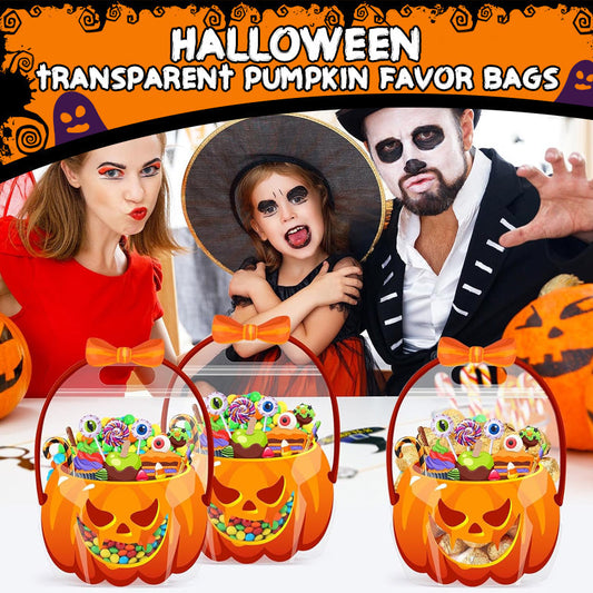 📢📢40% DE RÉDUCTION !! ⏰ Sacs cadeaux citrouille transparents pour Halloween