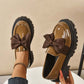 📢📢64 % de réduction！！！📍Mocassins à Plateau Élégants et Féminins avec Nœud