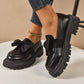 📢📢64 % de réduction！！！📍Mocassins à Plateau Élégants et Féminins avec Nœud