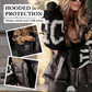 🔥Pré-réchauffement hivernal - Remises énormes🔥Blouson bouffant à capuche à manches en tricot patchwork pour femme