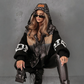 🔥Pré-réchauffement hivernal - Remises énormes🔥Blouson bouffant à capuche à manches en tricot patchwork pour femme