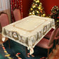 🔥 55% DE RÉDUCTION ! ✨ Nappe de Noël Classique - Motifs Festifs Variés, Tissu Polyester Résistant aux Taches, Tailles Adaptées à Toutes les Tables 🎄🍽️