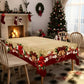 🔥 55% DE RÉDUCTION ! ✨ Nappe de Noël Classique - Motifs Festifs Variés, Tissu Polyester Résistant aux Taches, Tailles Adaptées à Toutes les Tables 🎄🍽️