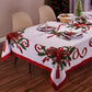 🔥 55% DE RÉDUCTION ! ✨ Nappe de Noël Classique - Motifs Festifs Variés, Tissu Polyester Résistant aux Taches, Tailles Adaptées à Toutes les Tables 🎄🍽️