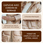 Manteau en Coton à Capuche Mi-Long pour Femme